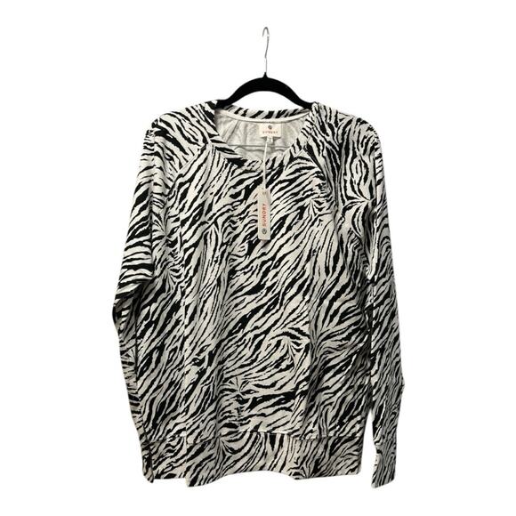 NWT Sundry Zebra Pullover Size Medium (2) - Picture 1 of 4